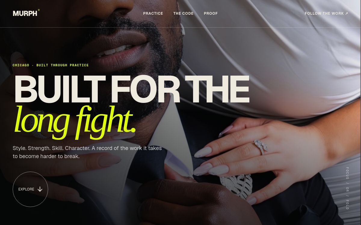 Murph's finished personal website